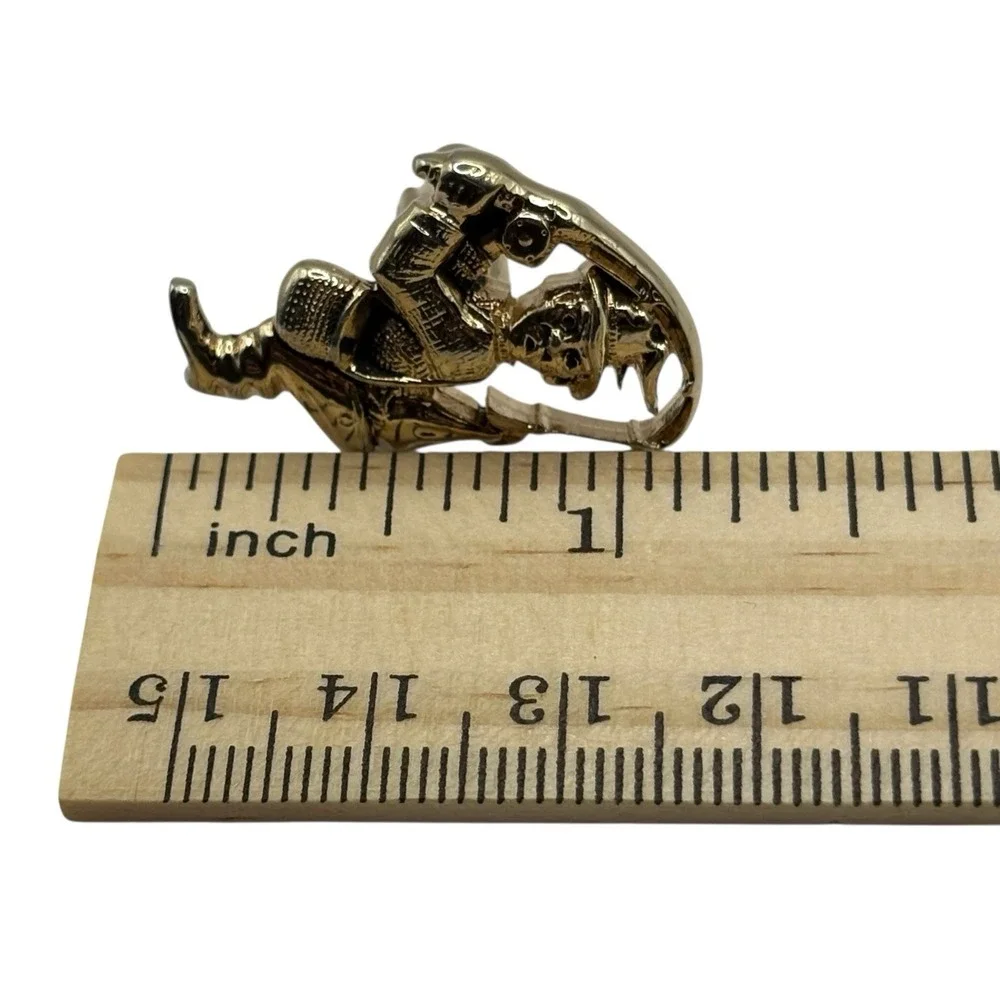 Fisherman Cufflinks by Hickok USA‎ Gold Tone Hooked Underwear Funny Nautical VTG